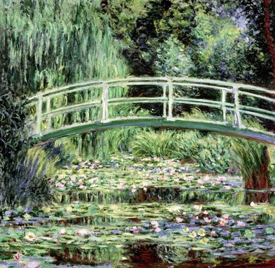 Waterlilies brancos, 1899 de Claude Monet